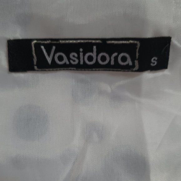 Vasidora Women's Dress - Size Small - Black Polka Dots - Pre-Owned - Picture 2 of 7